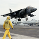 Illustration for article titled The Time When AV-8 Harriers Deployed Aboard A Fixed-Wing Navy Carrier